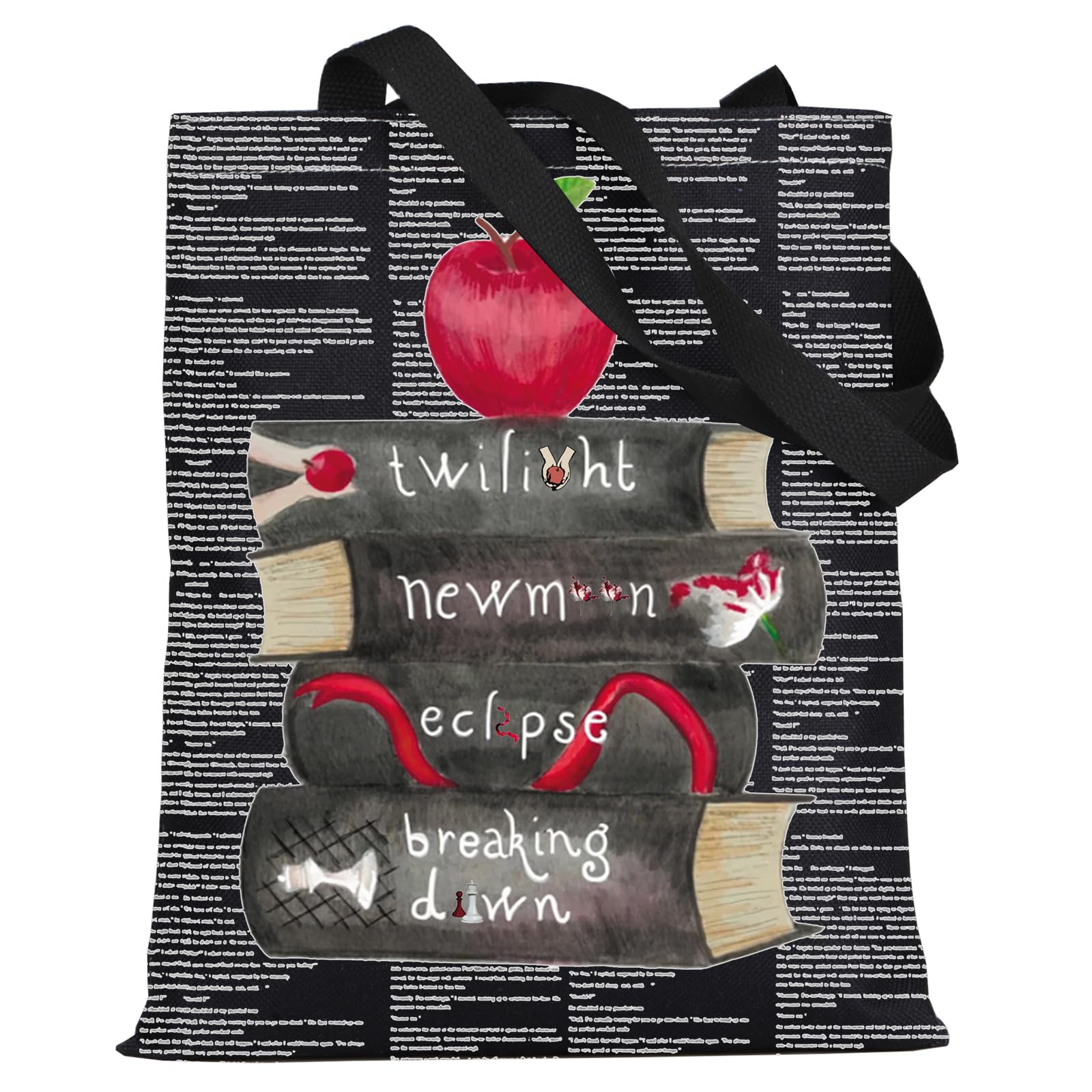 WZMPA Edward Cullen Tote Bag Bella Swan Fans Gift Edward Reusable Grocery Bag Bella Swan Merchandise | Fans Gift