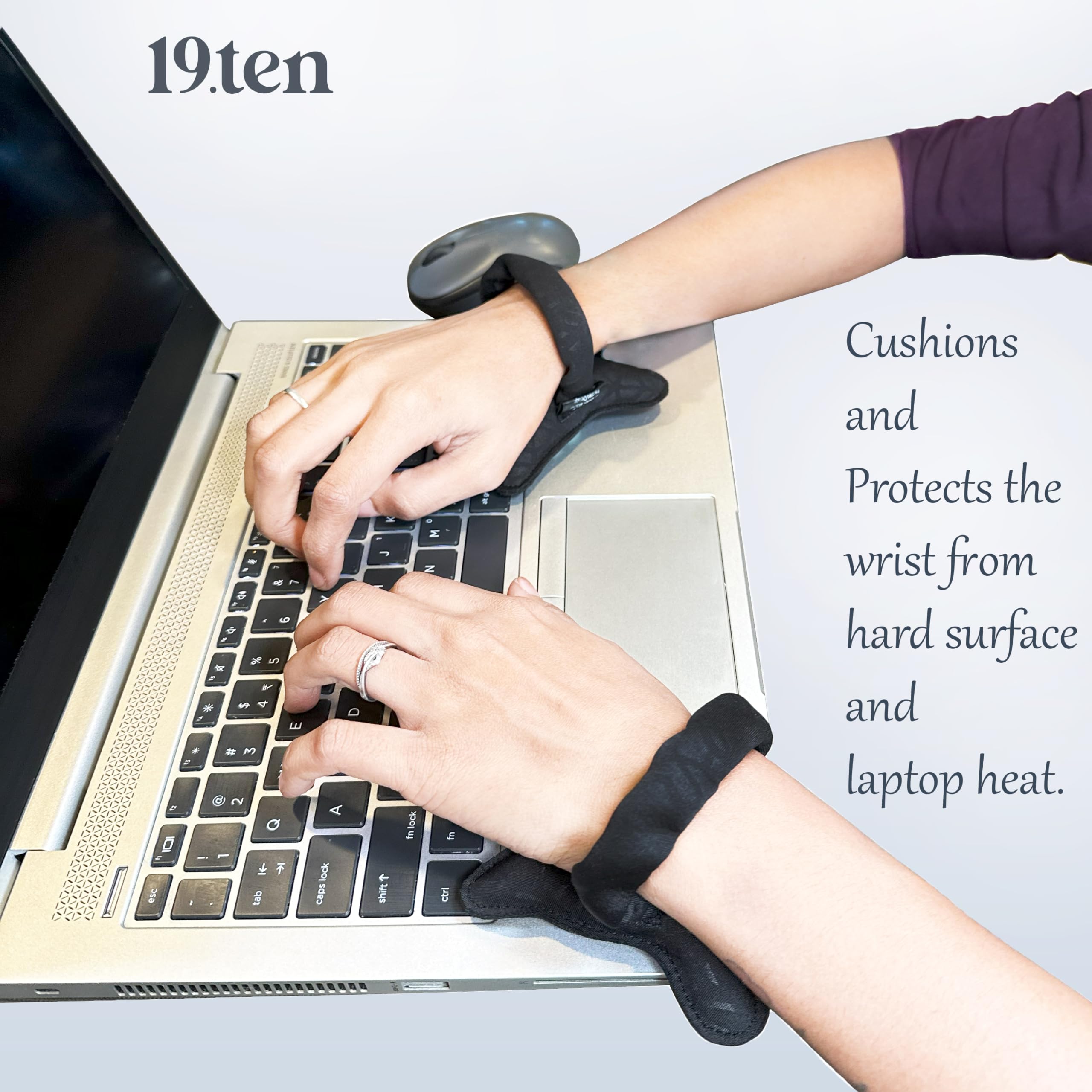 19.ten Wrist Support Band for Office Computer Keyboard Mouse Laptop PC Gaming Wrist Pain Relief Band Hand and Wrist Braces (Black Butterfly) 3