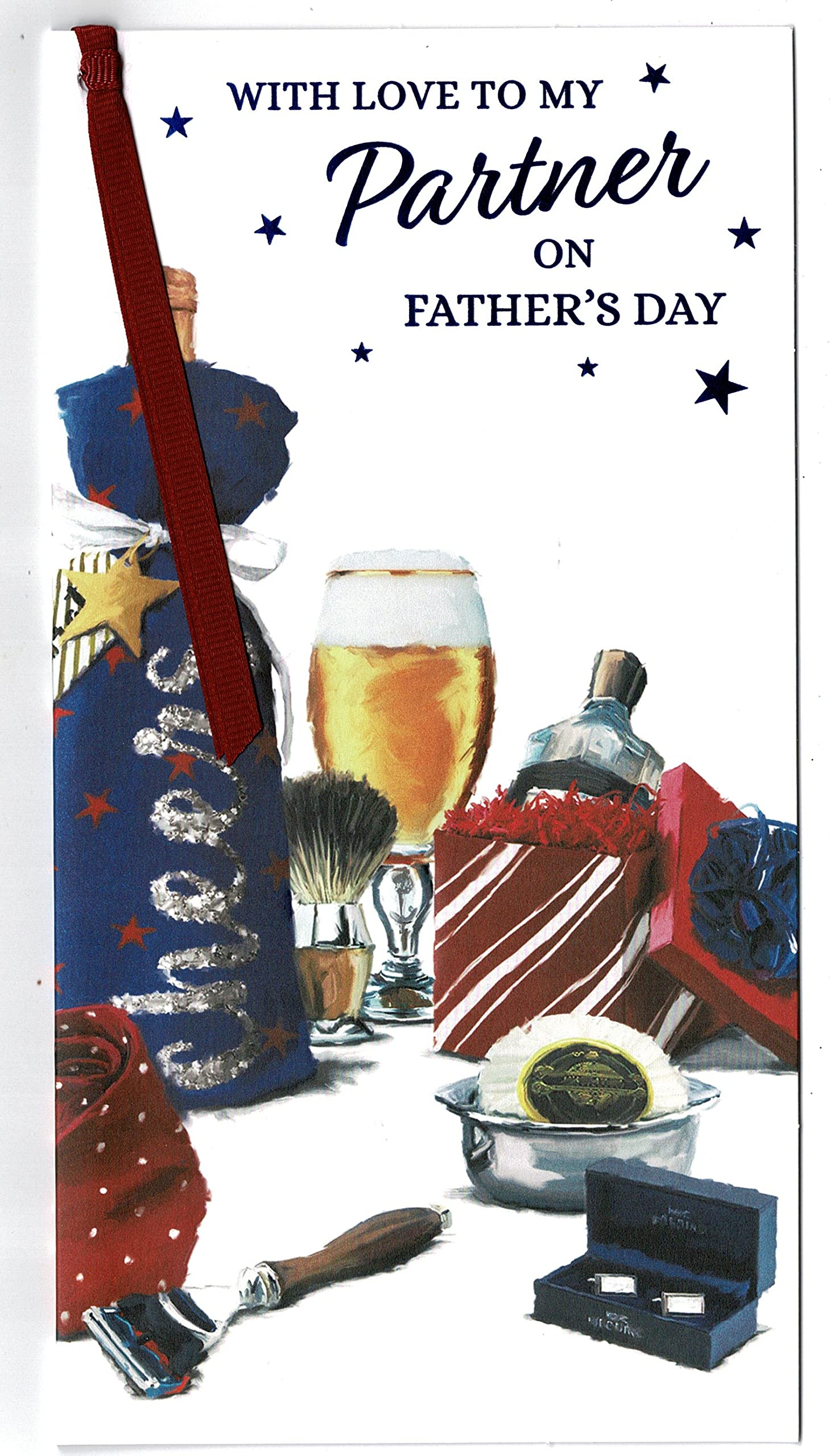 Partner Fathers Day Card 'With Love To My Partner On Fathers Day'