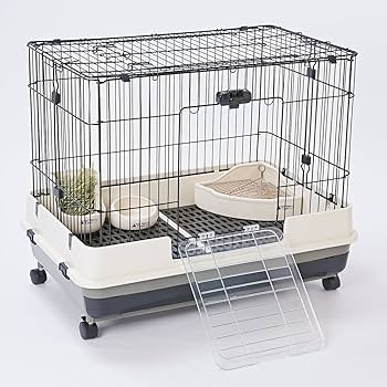 ペティオ アドメイトラパン 掃除のしやすい広々ケージ ノワール Add.Mate Lapin アドメイトラパン 掃除のしやすい広々ケージ ノワール