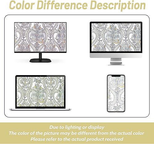 Miniatura 9 de DriftAway Eden - Cenefa de cortina con aislamiento térmico y estampado de hojas botánicas florales, bolsillo para cortinero, 52 x 18 pulgadas, más