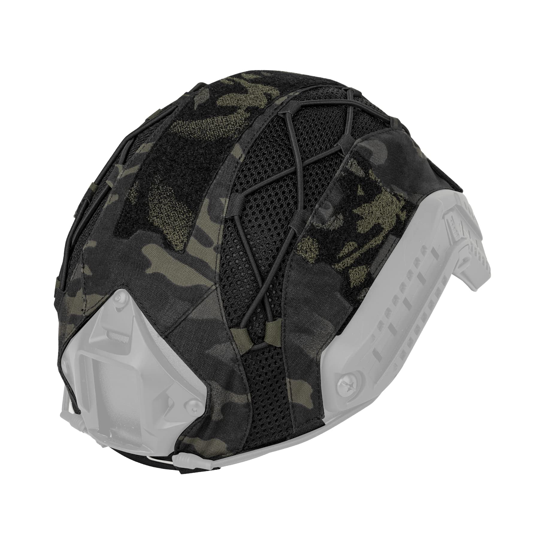 Tactical Helmet camo Cover for Fast Helmet in Size M/L, Paintball Shooting Gear - 500D Nylon -Without Helmet