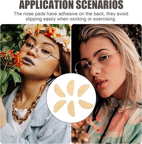 Miniatura 8 de 18 pares de almohadillas de nariz para lentes de silicona para puente de nariz para gafas