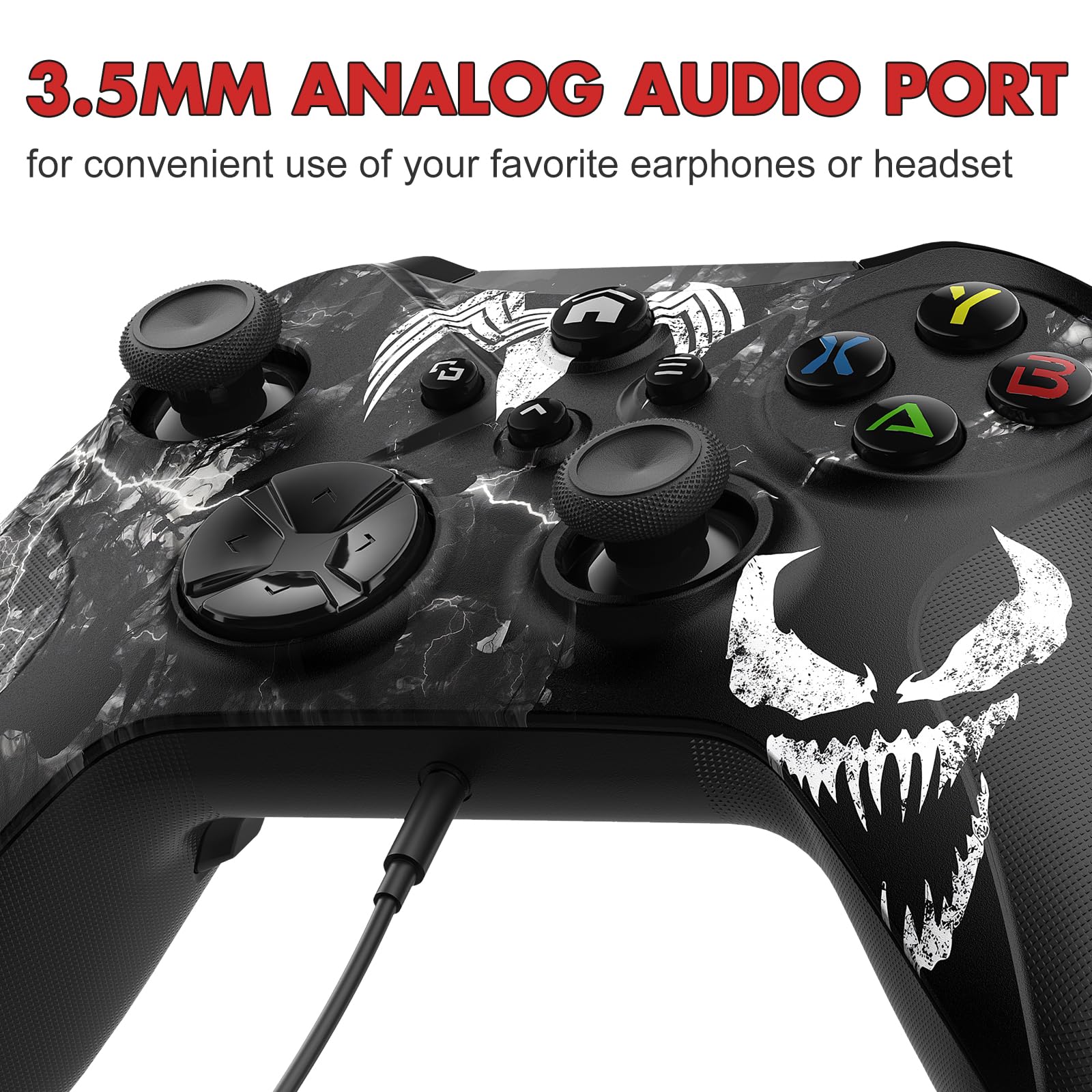Lapezei Wireless Controller für Xbox Series S/X, mit Xbox One/PC/Android/iOS, Bluetooth Gamepad mit Rücktasten, Vierfach Vibration, Turbo, Makro, 6-Axis Sensor, 3.5mm Audio Jack
