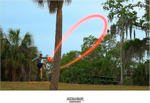 Miniatura 6 de Kickerball  Pelota de fútbol curva y con efecto  Patea como los profesionales, gran regalo para niños y niñas  Perfecto para partido o juego al aire