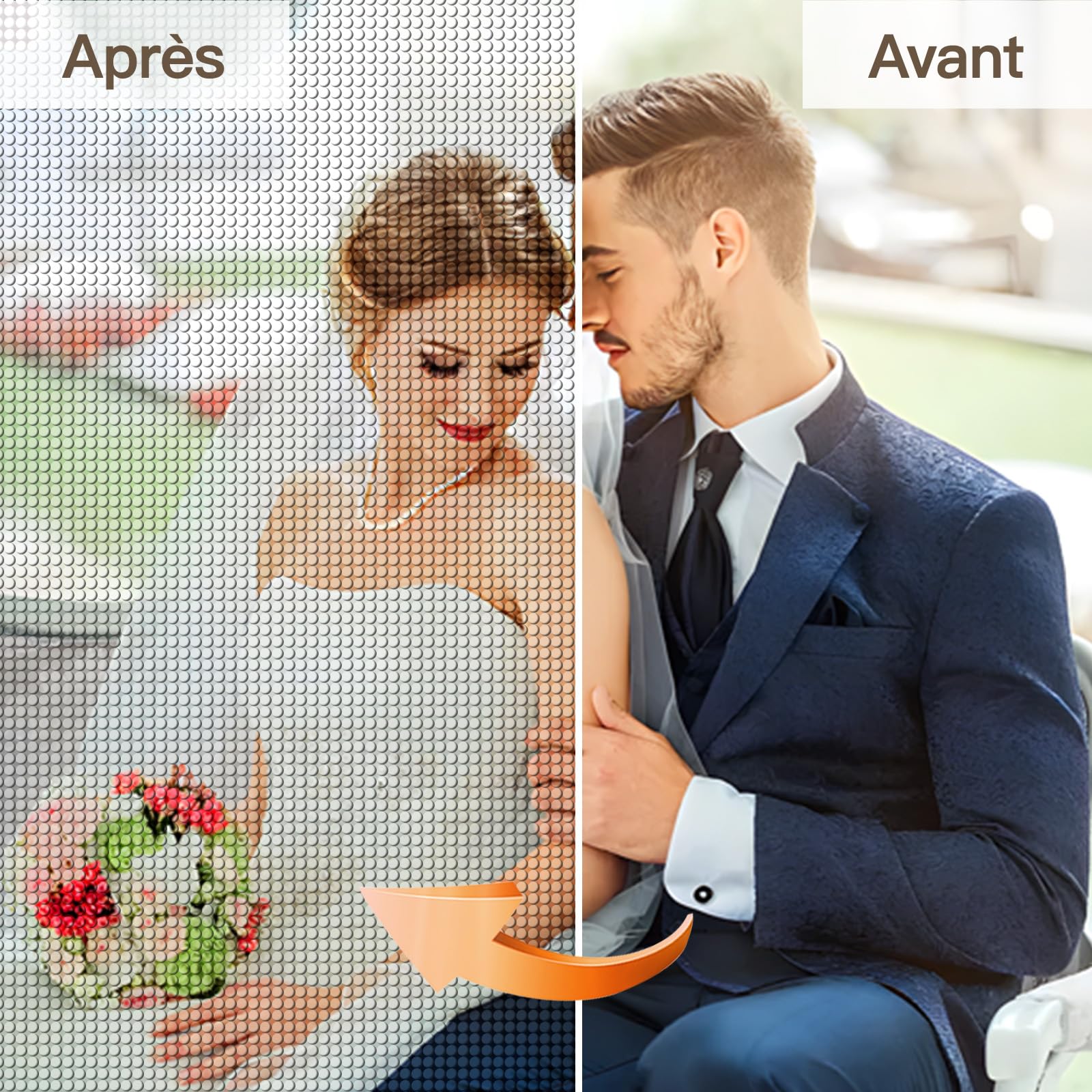 Bemaystar Diamond Painting Personnalisé Photo - Custom Broderie Diamant Peinture Kit, Full Drill Peintures Photos, Full Drill Peintures Photos Arts Mur Décor-23.6x31.5cm/60x80cm