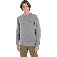 Tommy Hilfiger Felpa Uomo Senza Cappuccio, Grigio (Medium Grey Heather)