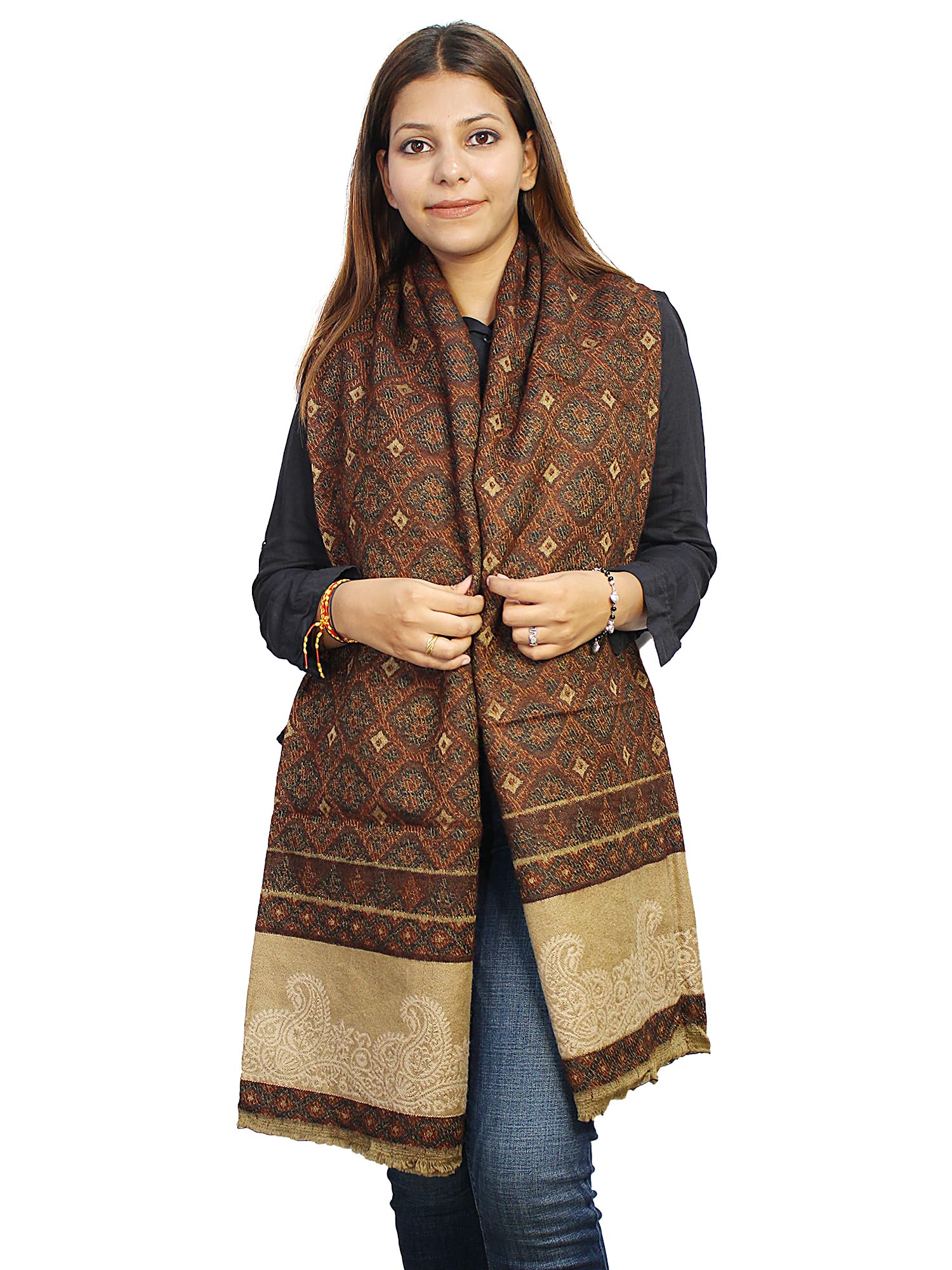 matelco Women Woolen Woven Shawl-picture-23