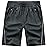 TBMPOY Men\'s Hiking Shorts Quick Dry Athletic Gym Workout Short with Zipper Pockets Dark Grey XL