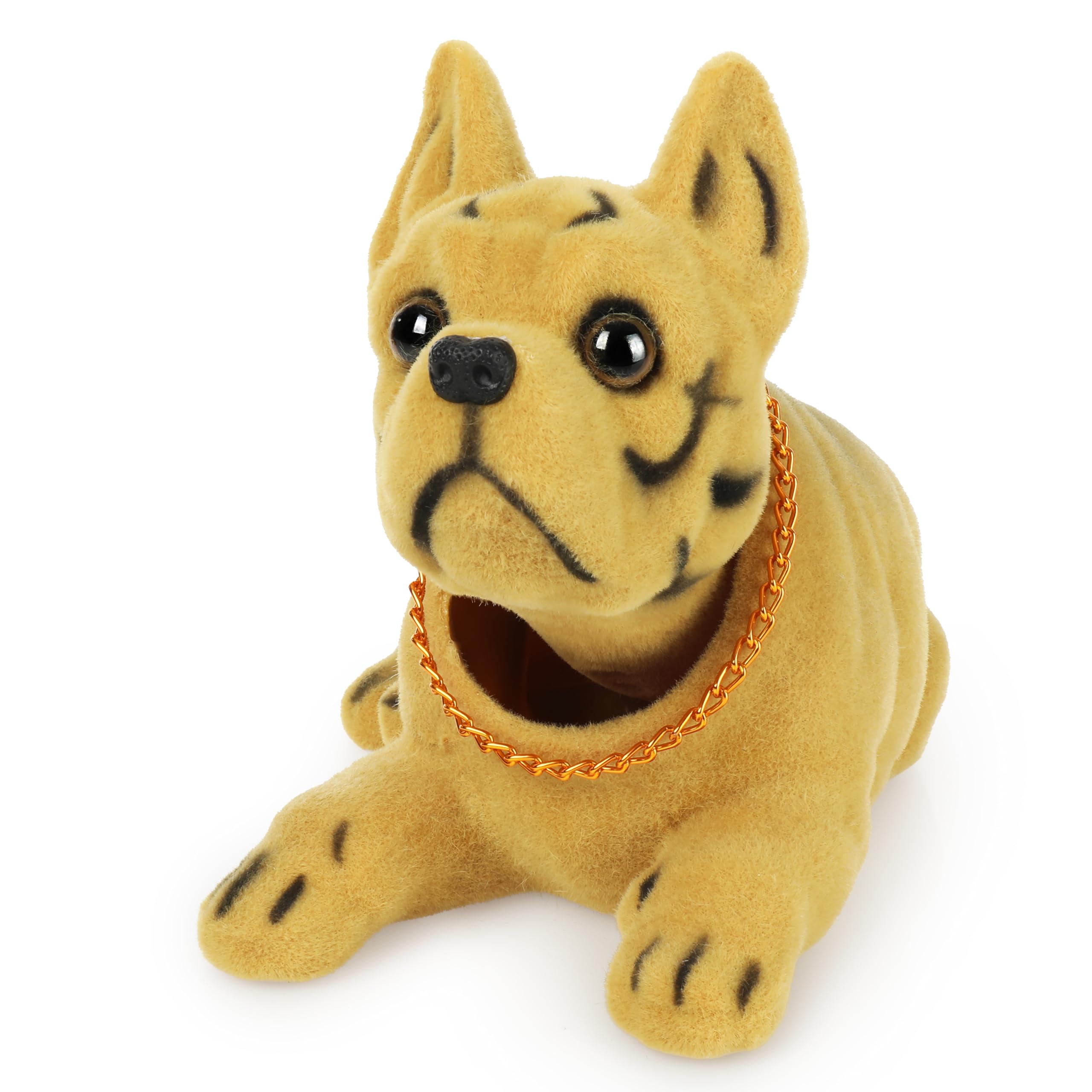 Toys4Boys Bobblehead Dog for Car, Bobblehead Car Decoration, Dog with Bobble Head Figure, Car, Bobblehead Figures, Plush Dog Car Decoration, Bobblehead Car Decoration, Cream