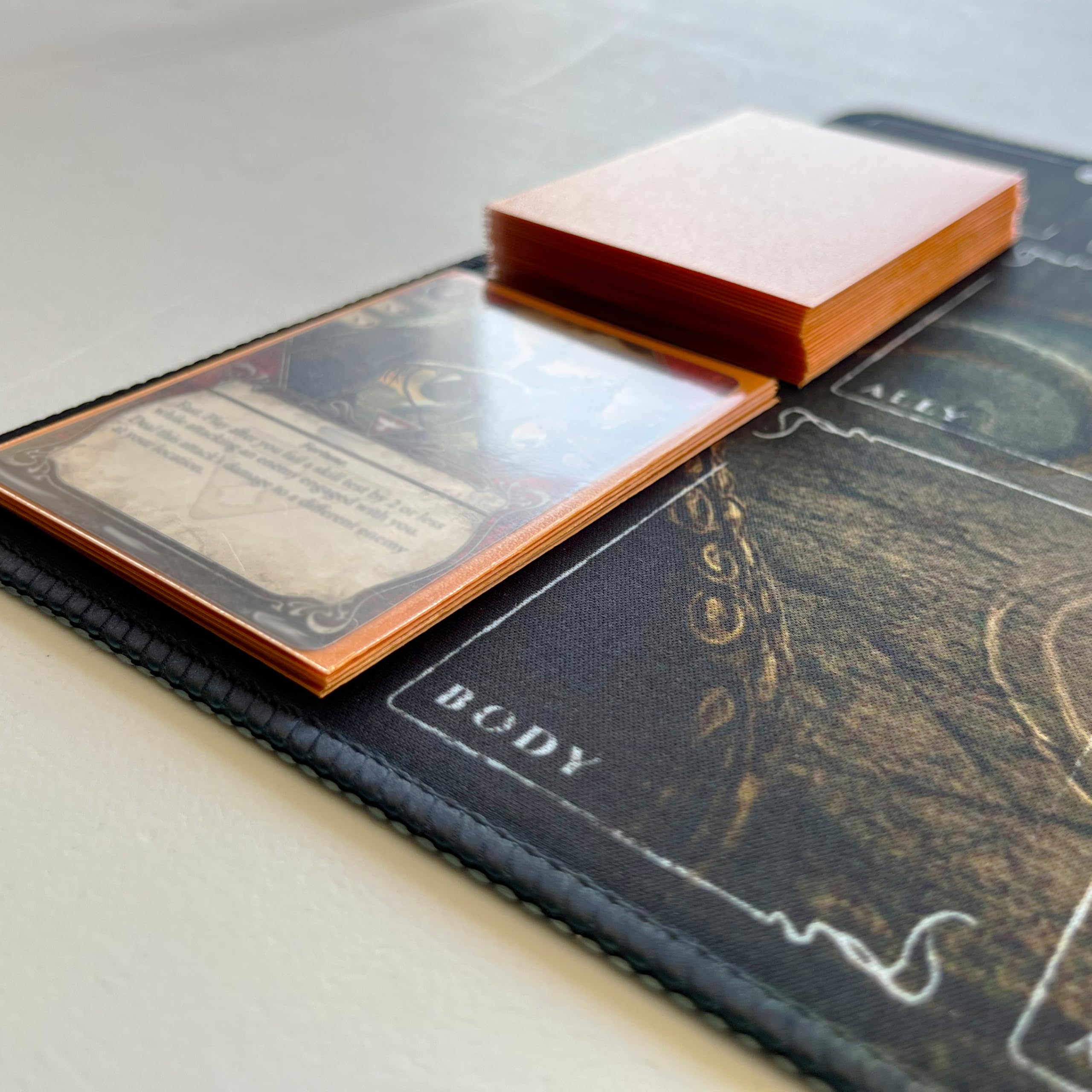 Amazon.com: Arkham Horror Card Game Player Mat – 17x11” LCG Investigator Game  Mat with Deck Zones – 5 Colors Options – Non-Slip Stitched Edges Playmat :  Toys & Games