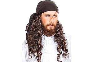 Pirate Medieval Renaissance Halloween Costume Linen Black Triangle Bandana C1418