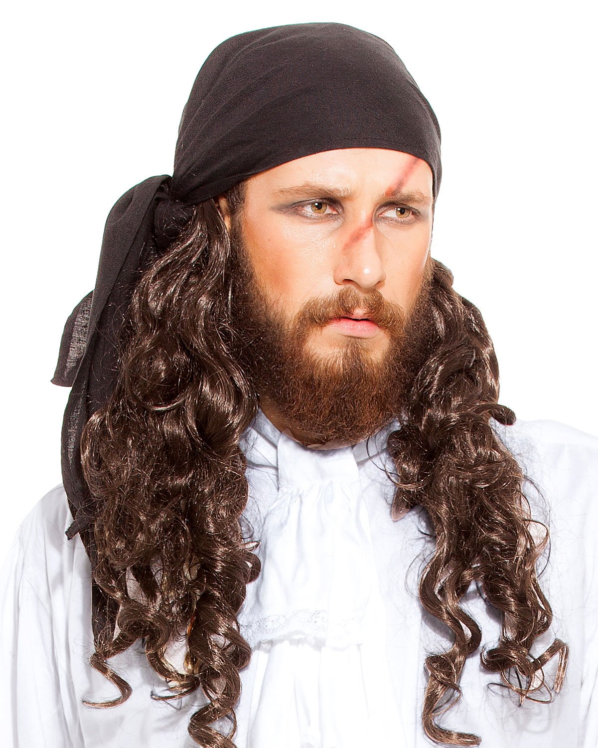 ThePirateDressing Pirate Medieval Renaissance Halloween Costume Linen Triangle Bandana