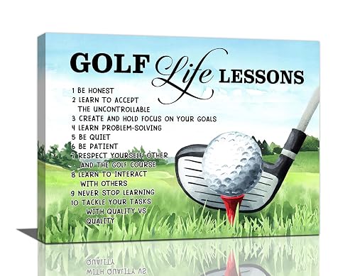 Golf-Wandkunst, Golfbilder, Wanddekoration, Lebensunterricht, Leinwanddrucke, Motivationsposter, Dekorationen, Gemälde, gerahmtes Kunstwerk,