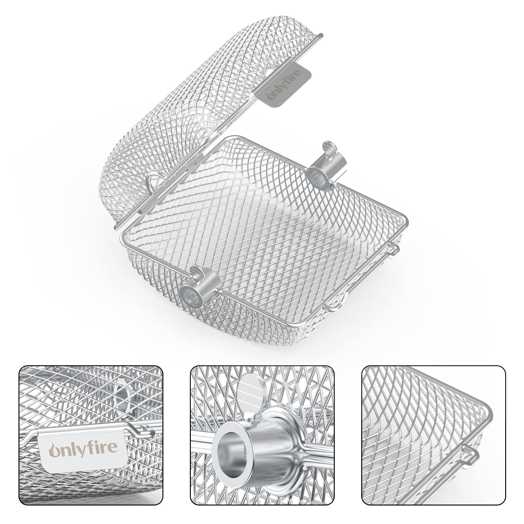 Tarrington House Groente/vis grillmand, roestvrij staal, 34.9 x 31.1 cm, rechthoekig