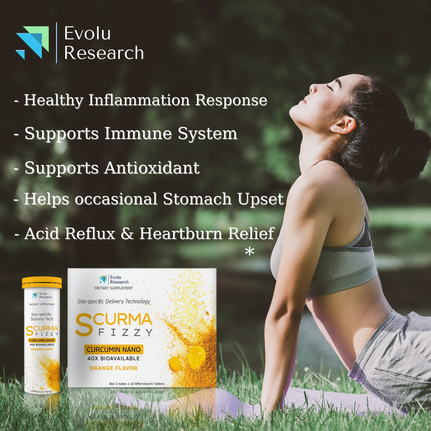 Buy SCurma Fizzy Nano Turmeric Curcumin Natural Defence Against