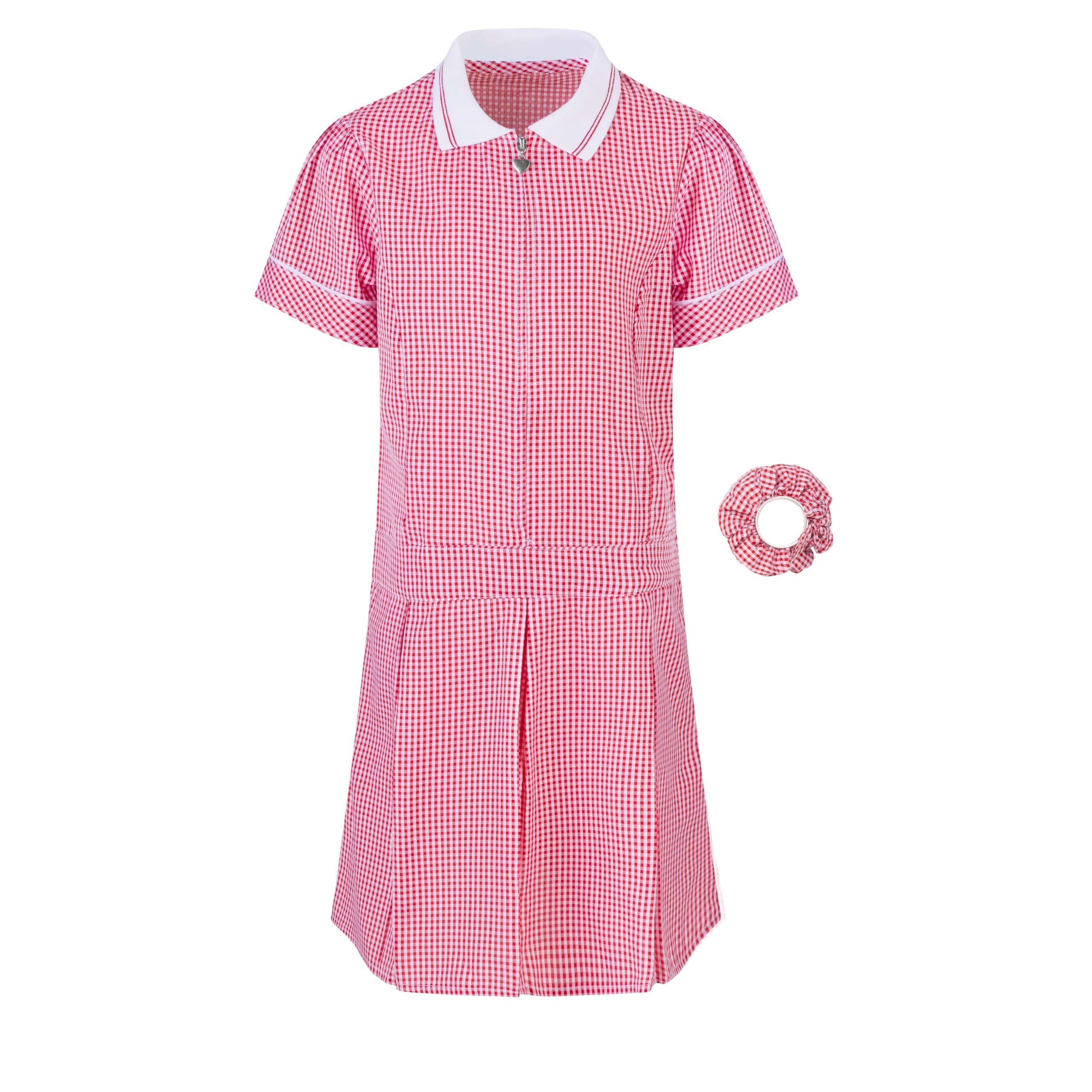 Listers Schoolwear Girl's School Uniform Pleated Gingham Summer Dress + Hair Bobble Age 3 4 5 6 7 8 9 10 11 12 13 14 15 16 17 18 Years — view 7