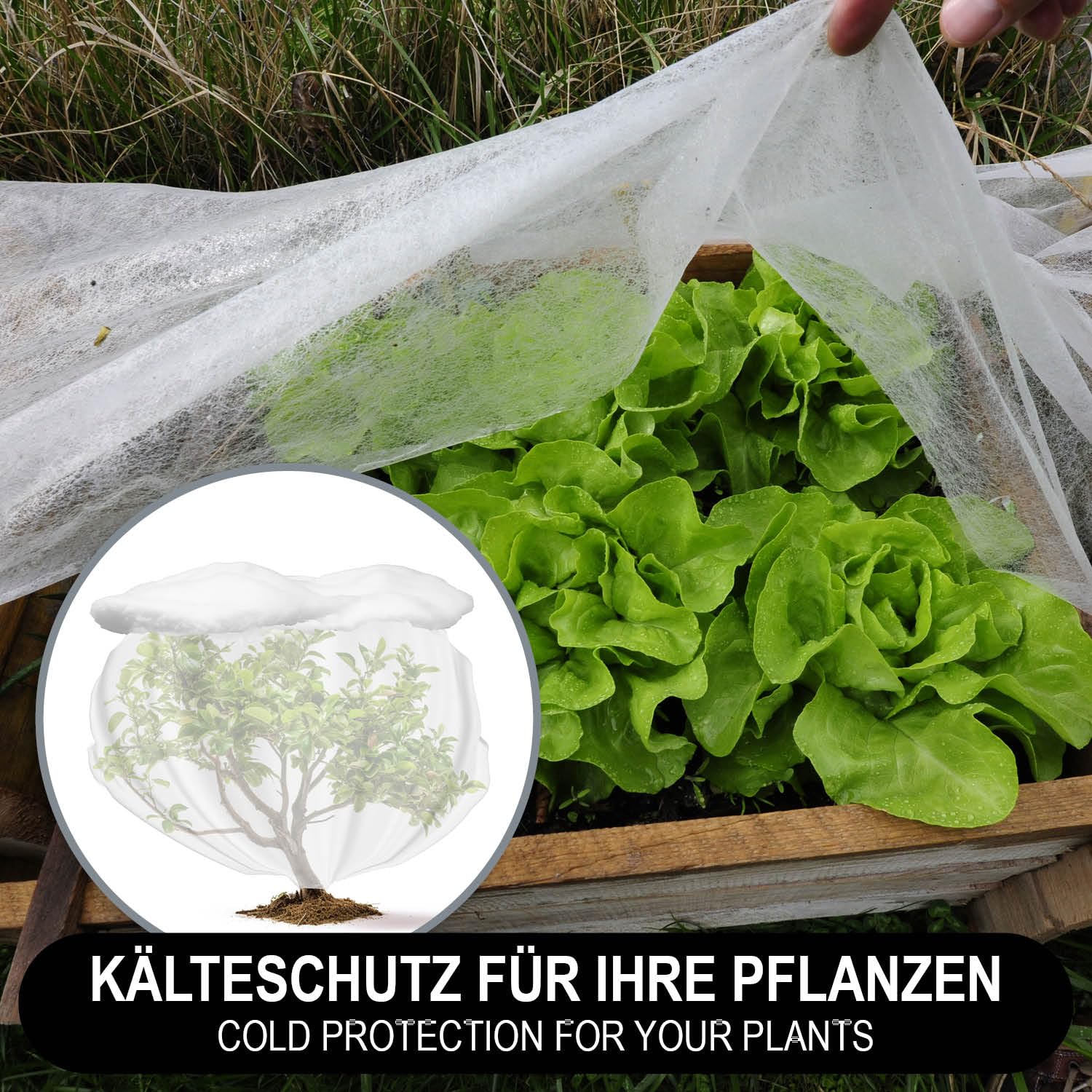 com-four® 360 m² Frühbeetvlies - 17g/m² Wintervlies als Frostschutz - Abdeckvlies 24 Stück 1,5 x 10 m - reißfestes Hochbeet-Vlies für Gemüse, Obstbäume und als Kälteschutz (360m²-17g/m²)