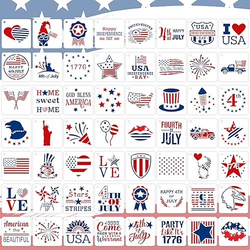 Vista 56 de Augshy Plantillas de Halloween, paquete de 56 plantillas de pintura de calabaza, plantillas de plástico para pintar sobre adornos de madera