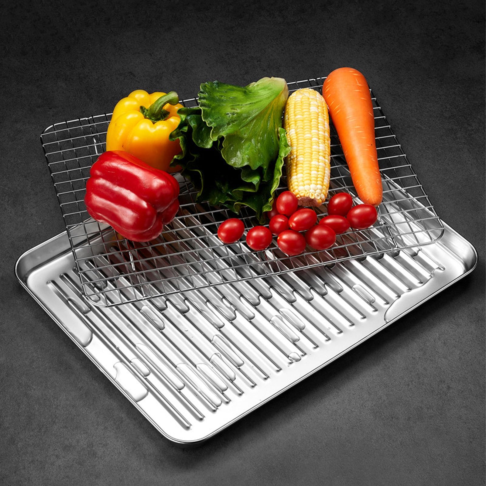 Molde rectangular para barbacoa, herramienta para hornear, acero inoxidable, accesorios para hornear, cocina