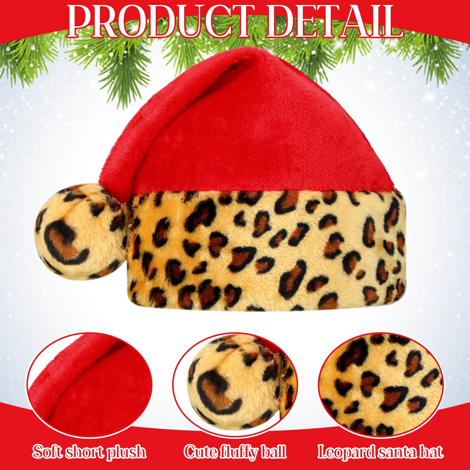 Liitrsh Lot de 12 bonnets de Père Noël en peluche avec doublure et peluche