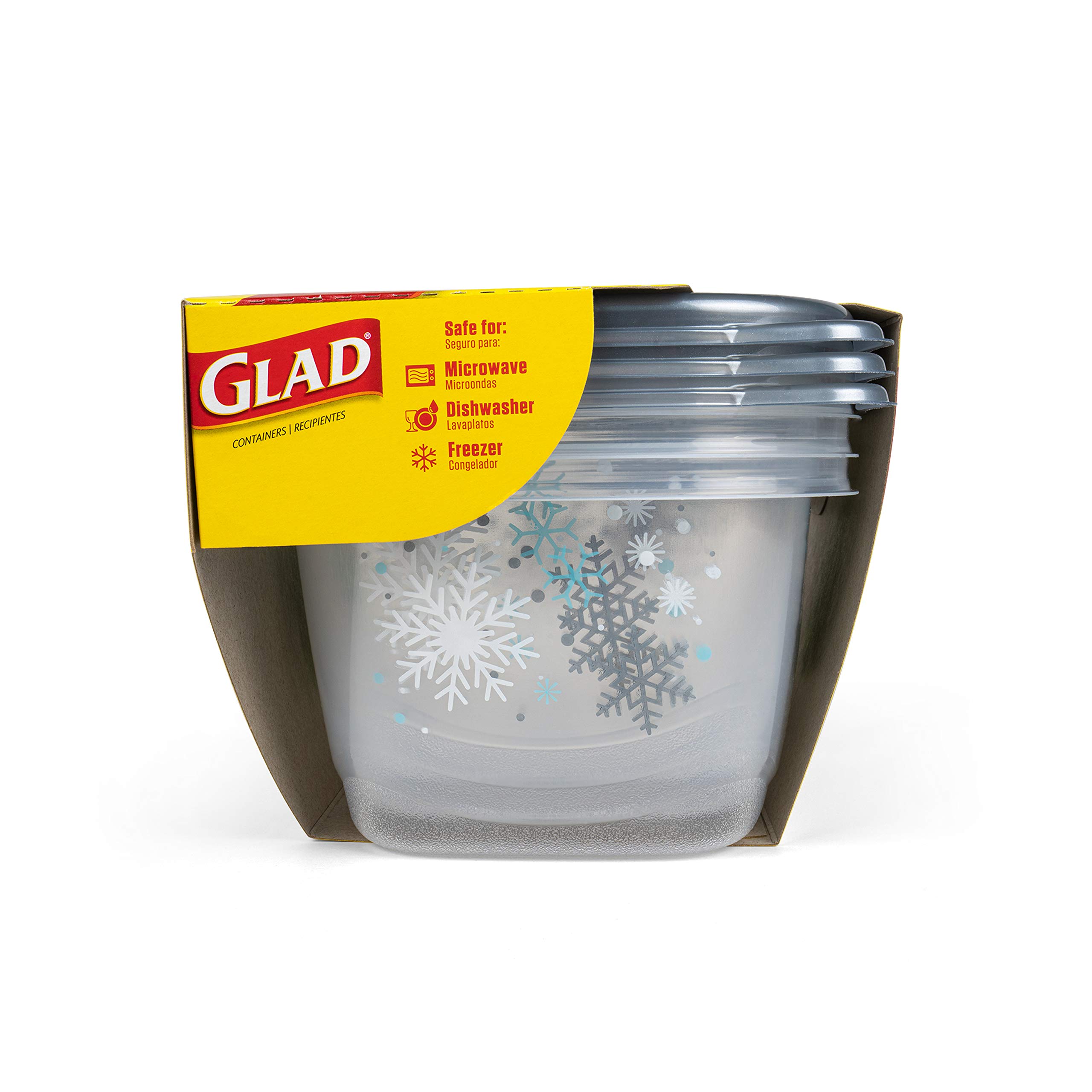 Buy Glad Holiday Food Storage Containers, Large Rectangle (64 Oz) 3