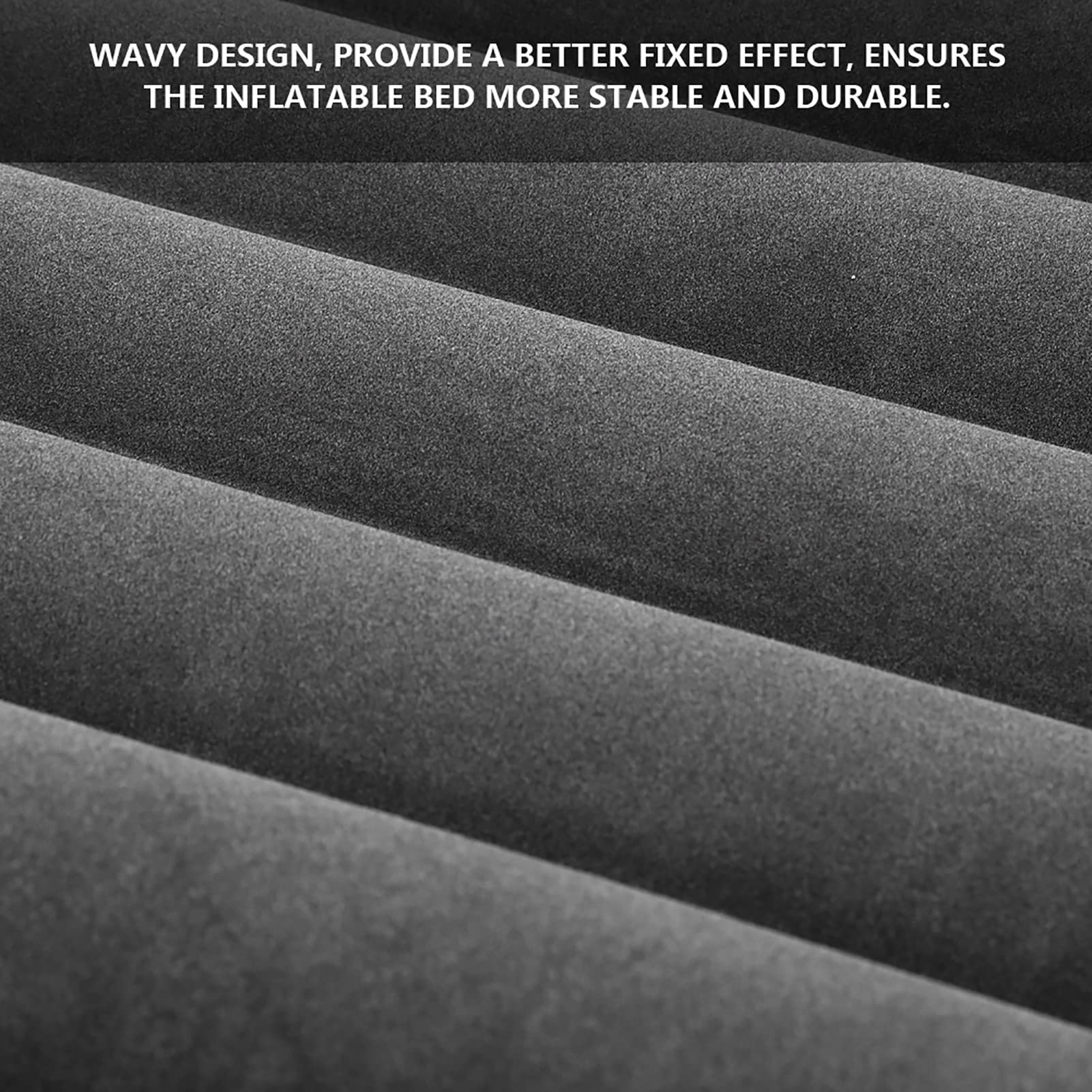 Car Airbed Comfortable Inflatable Mattress for Travel Camping with Safety Block Ideal for Long Distance Trips (Black)