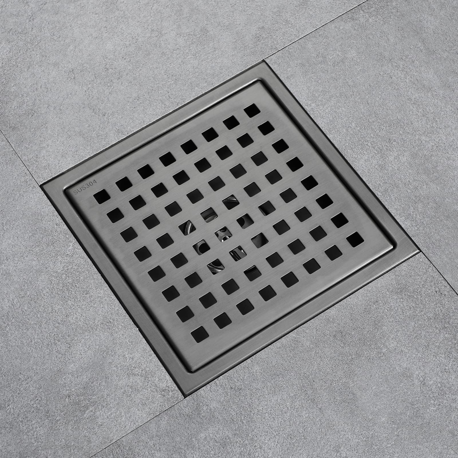 Desagüe de Piso de Ducha de 6 Pulgadas, Desagüe de Ducha Cuadrado