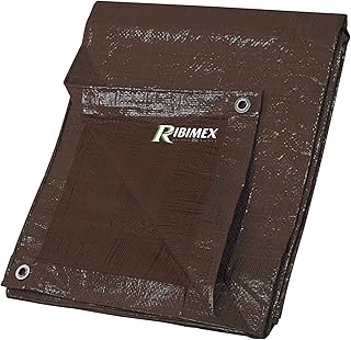 Ribimex PRB12002X03M Telone di Protezione Rinforzato 120 gr 2x3 m, Marrone, 2 m x 3 m