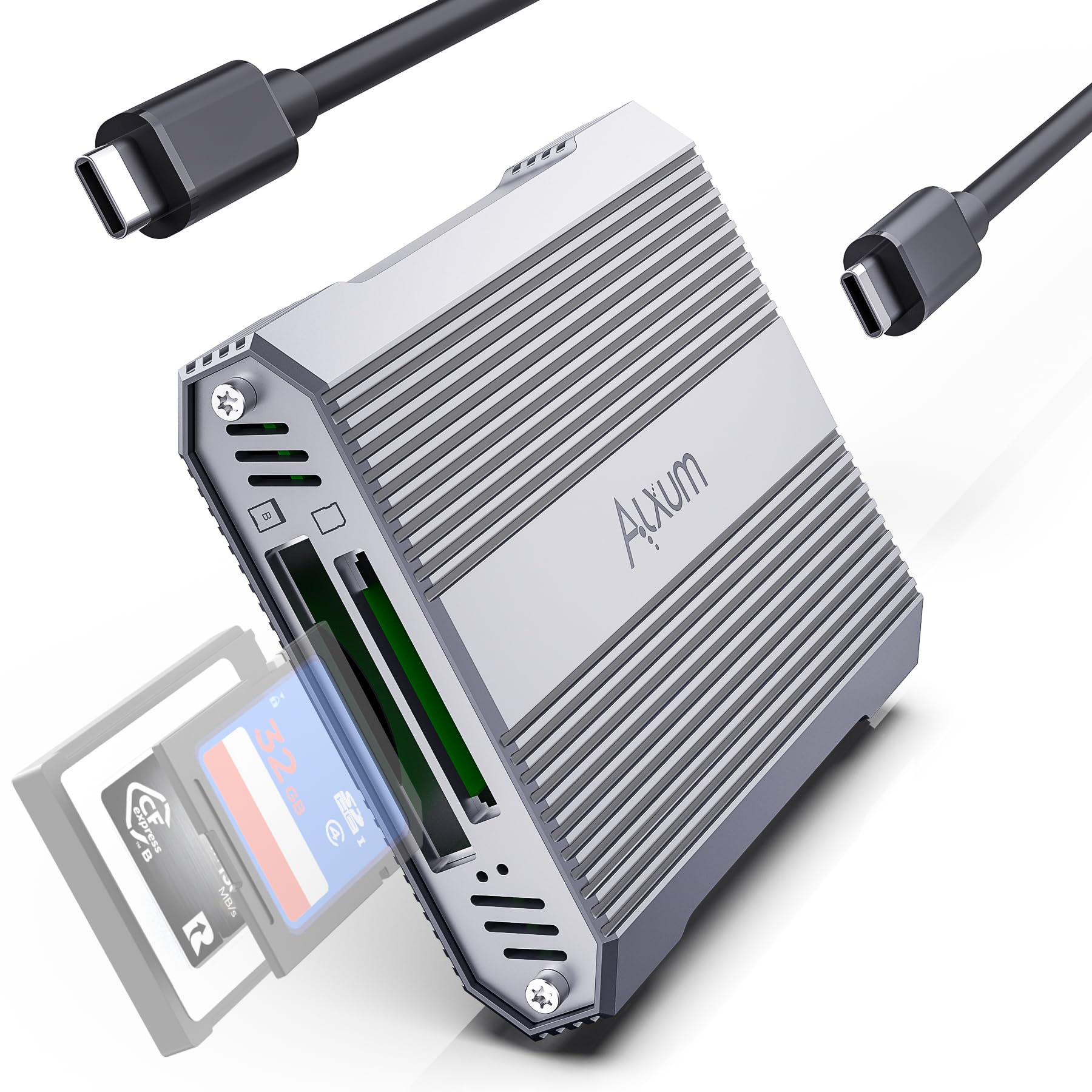 Alxum Lecteur de cartes CFexpress Type B et SD|0 10Gbps USB |2 Gen 2 compatible Windows/Mac/Linux/Android