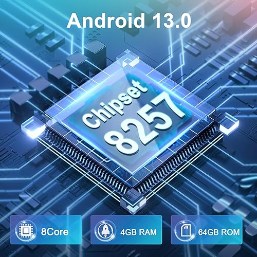 Miniatura 6 de Podofo 4G+64G Android 13 Estéreo de coche para Honda Civic 2001-2005, 9 pulgadas pantalla táctil receptor de radio de coche con Carplay inalámbrico