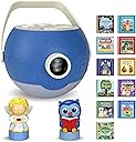 Kids Book Projector – 6 Bible & 5 Classic Read-Aloud Stories, 10 Songs & Night Light & Soothing Dream Music | Children Ages 3+ Storytime Projector for Kids & Toddler | Toys, Owl & Angel