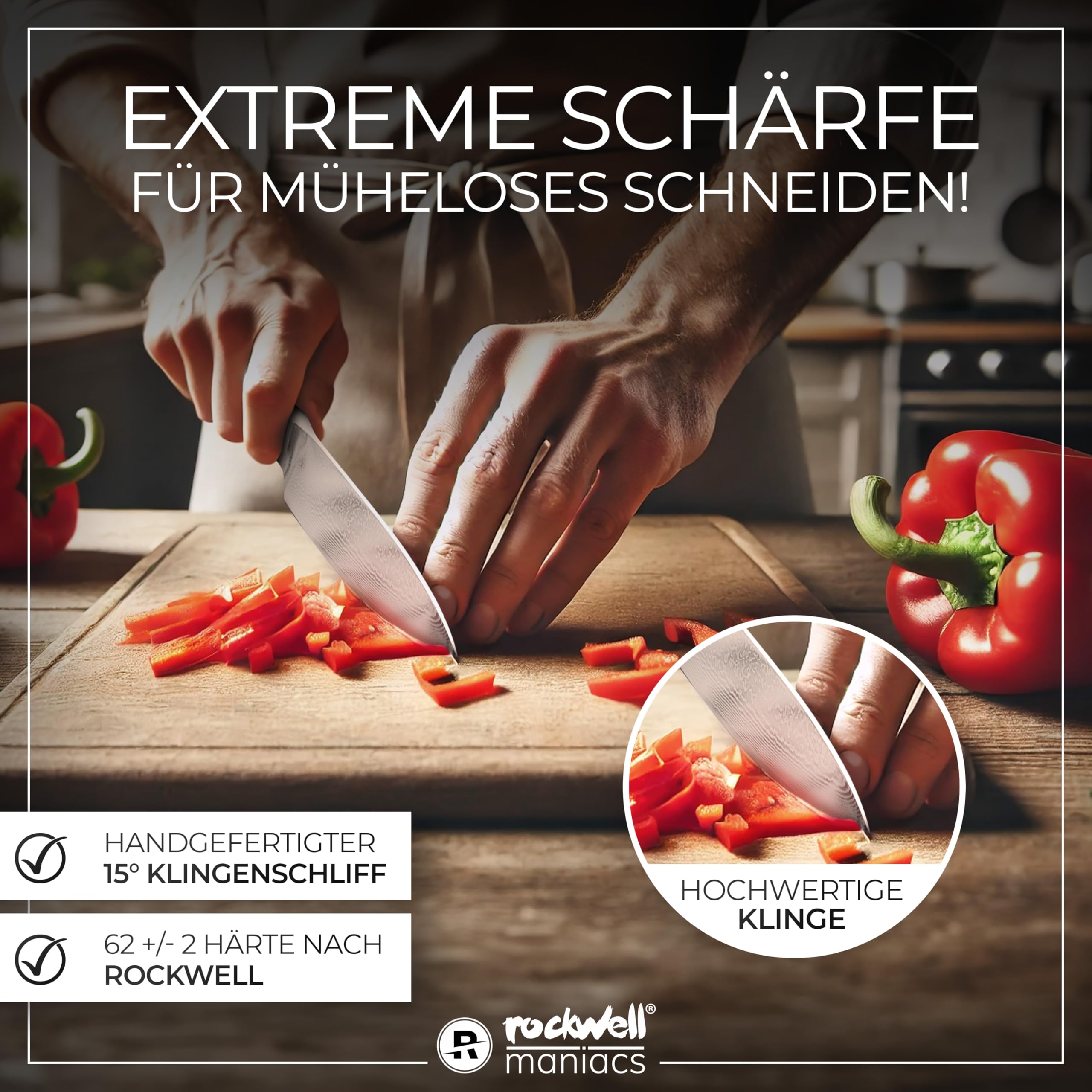 Damastmesser Kochmesser Damast Küchenmesser 67 Lagen Damaststahl mit VG10 Schneidekern G10 Griff 20,5 cm Klinge scharfes Küchenmesser Damaststahl Geschenk für Männer