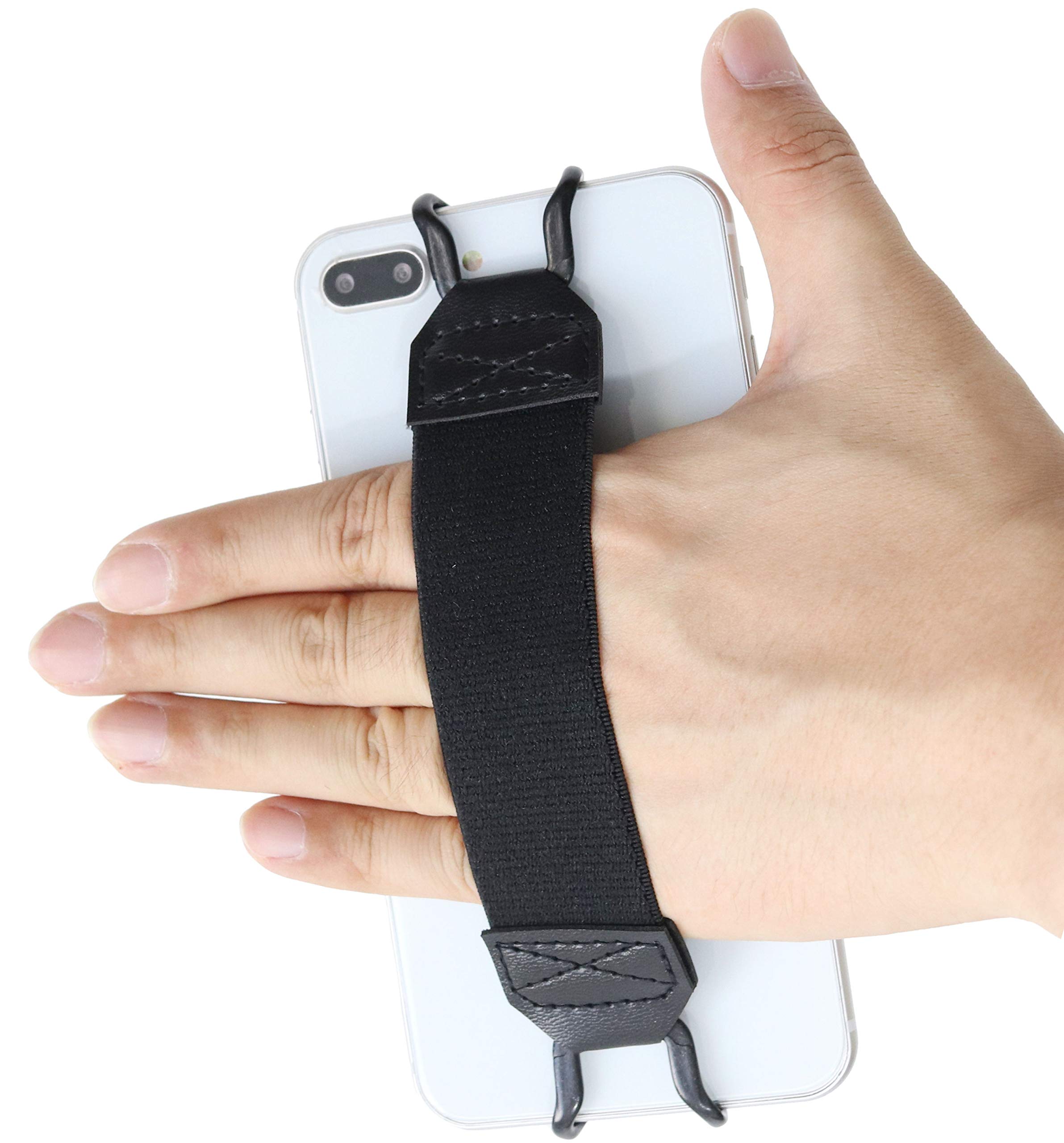 Amazon | WIDE Ver. 落下防止 伸縮 ラバー バンド グリップ ベルト