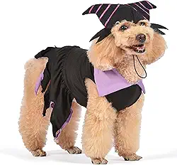 Disney for Pets Fantasia de vilões Malévola - Grande - Fantasia de Halloween para cães, oficialmente licenciada, roxa (FF22962)