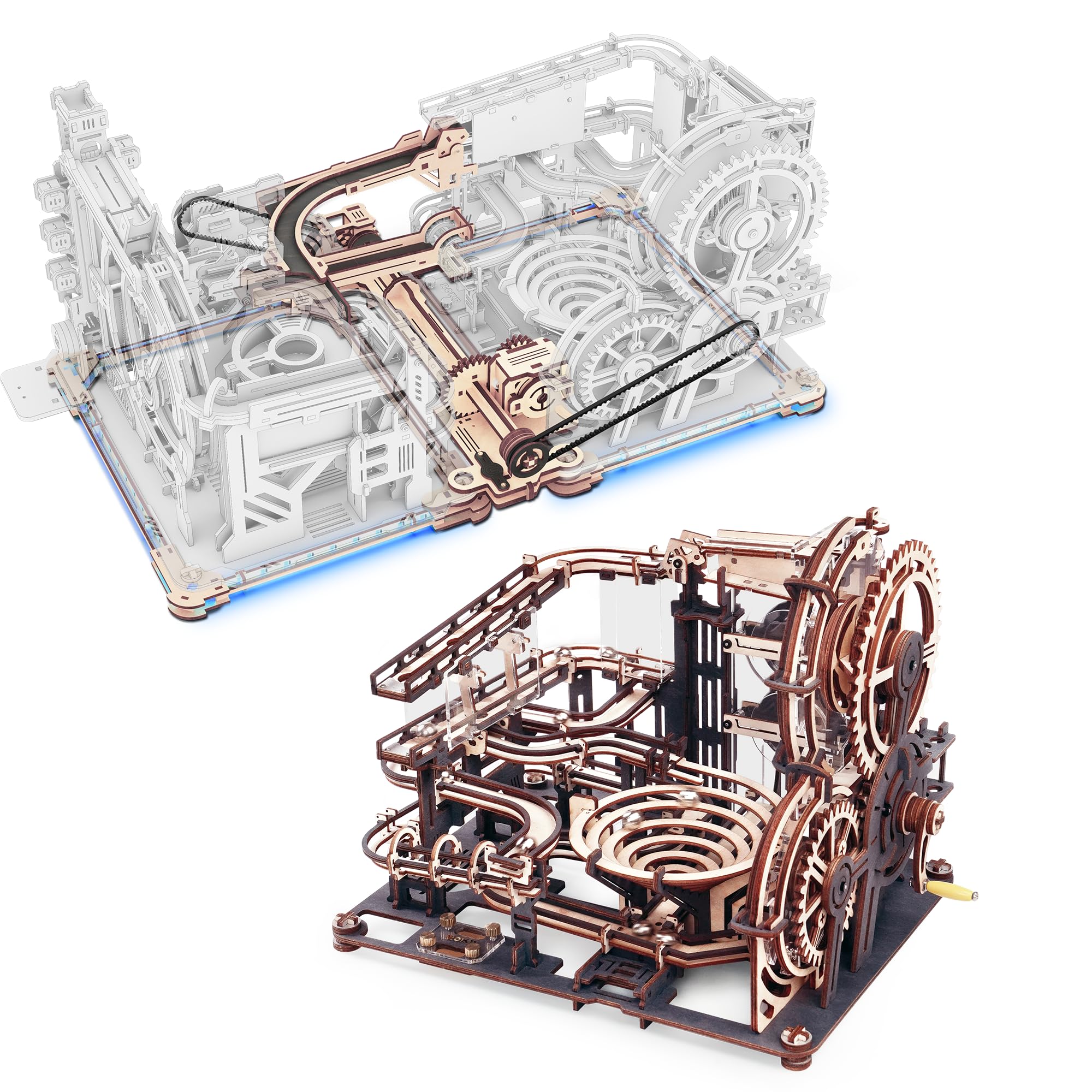 Amazon.com: ROKR 3D Puzzle Marble Link Pack LG01+Marble Night City