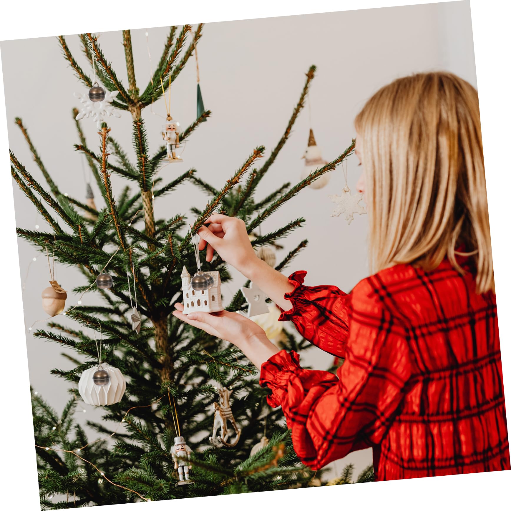 PRETYZOOM 480 Pezzi campane di natale bomboniere per feste campana decorativa in bronzo decorazioni natalizie pendenti natalizi arredamento ciondolo campana di Natale campanelli di bronzo