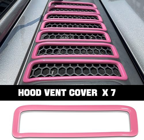 Miniatura 2 de Cubierta de bisagra del capó del motor, cubierta de salida de aire acondicionado lateral y cubierta de ventilación del capó para Jeep Wrangler JL