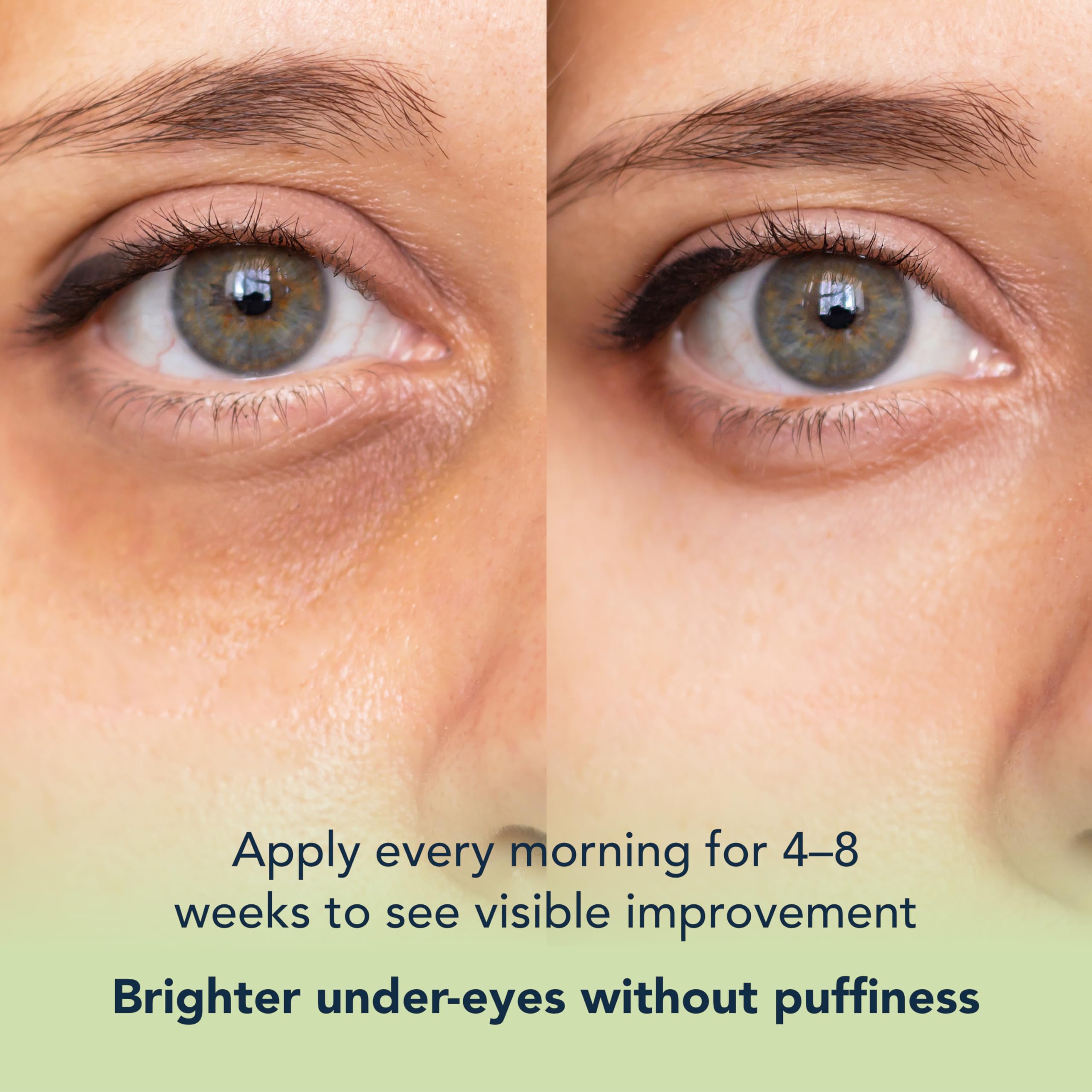 Crema coreana de ojos con cafeína con vitamina C para ojeras, 0.5 onzas líquidas, tratamiento para ojeras debajo de los ojos, crema antienvejecimiento para ojos hinchados 6