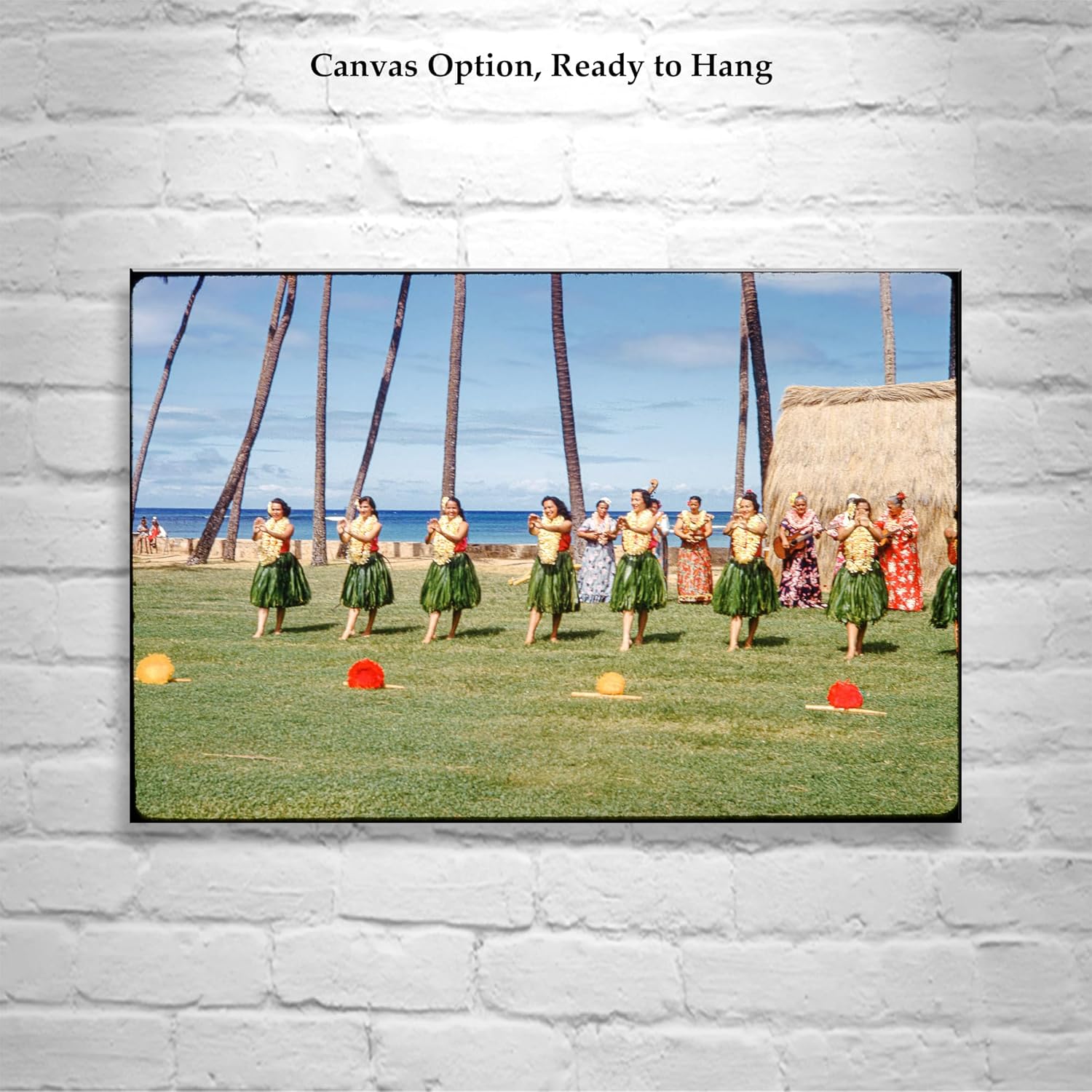 Vintage Hawaii Photograph of Hula Dancers