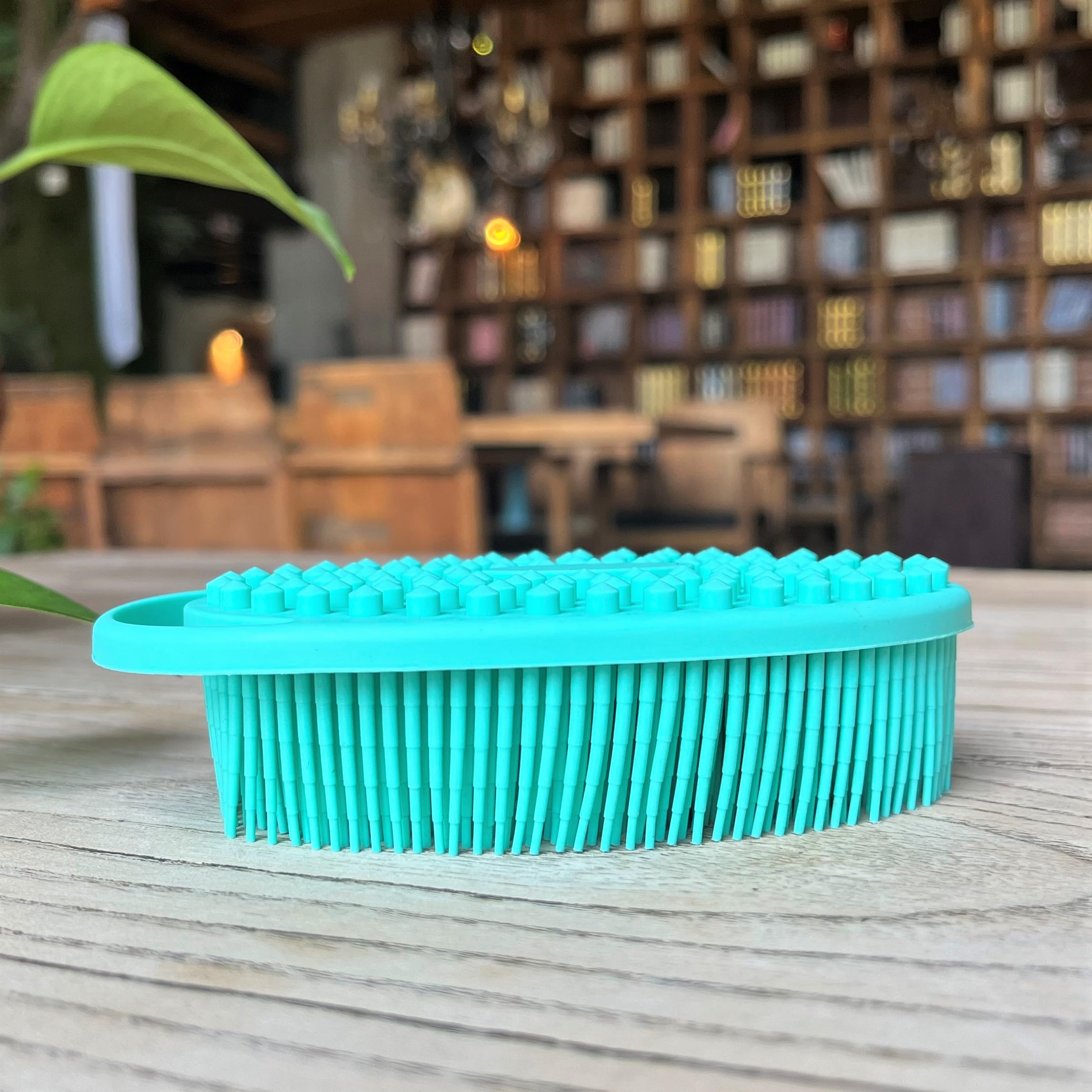 Premium Sensory Brush for Kids or Autism,Soft Silicone Body Scrubber,2 in 1 Sensory Room Occupational Therapy Brushes,Silicone Loofah,Pet Shower Brush Bath Brush Shampoo Brush - Image 2