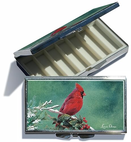 Lissom Design Pastilleros – Pastillero de 7 compartimentos compacto semanal organizador de píldoras para medicina, estuche de viaje, 2 x 3.25