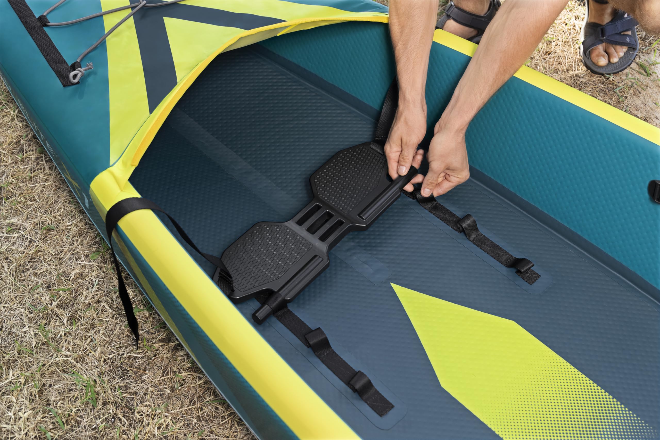 Bestway 65179 Set kayak monoposto in Dropstitch Hydro Force Arrow Elite X1-3,65 m, blu