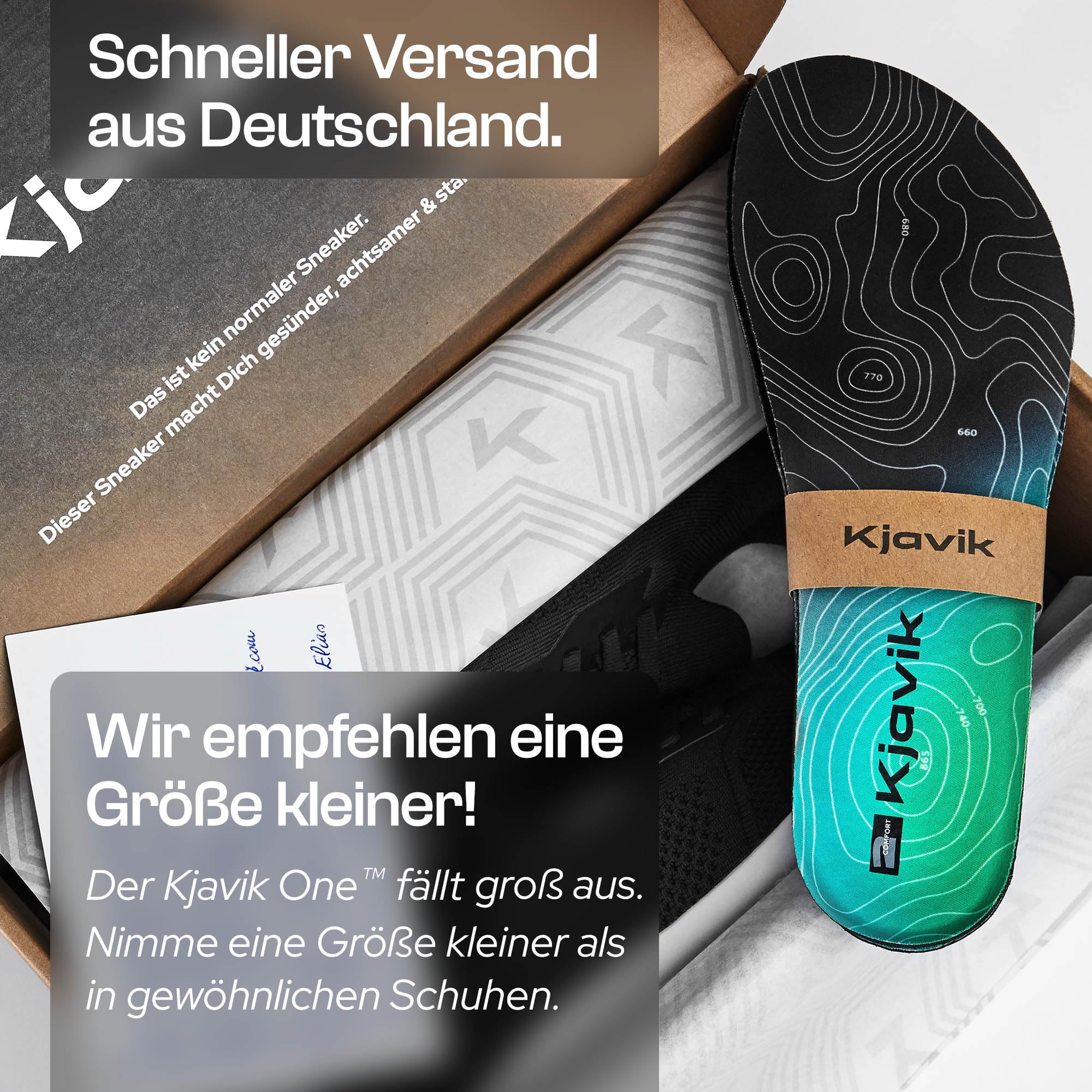 Kjavik One Barfußschuhe Herren & Damen - Barfußschuh Sneaker mit Insole-System - Minimalschuh für Sport & Alltag