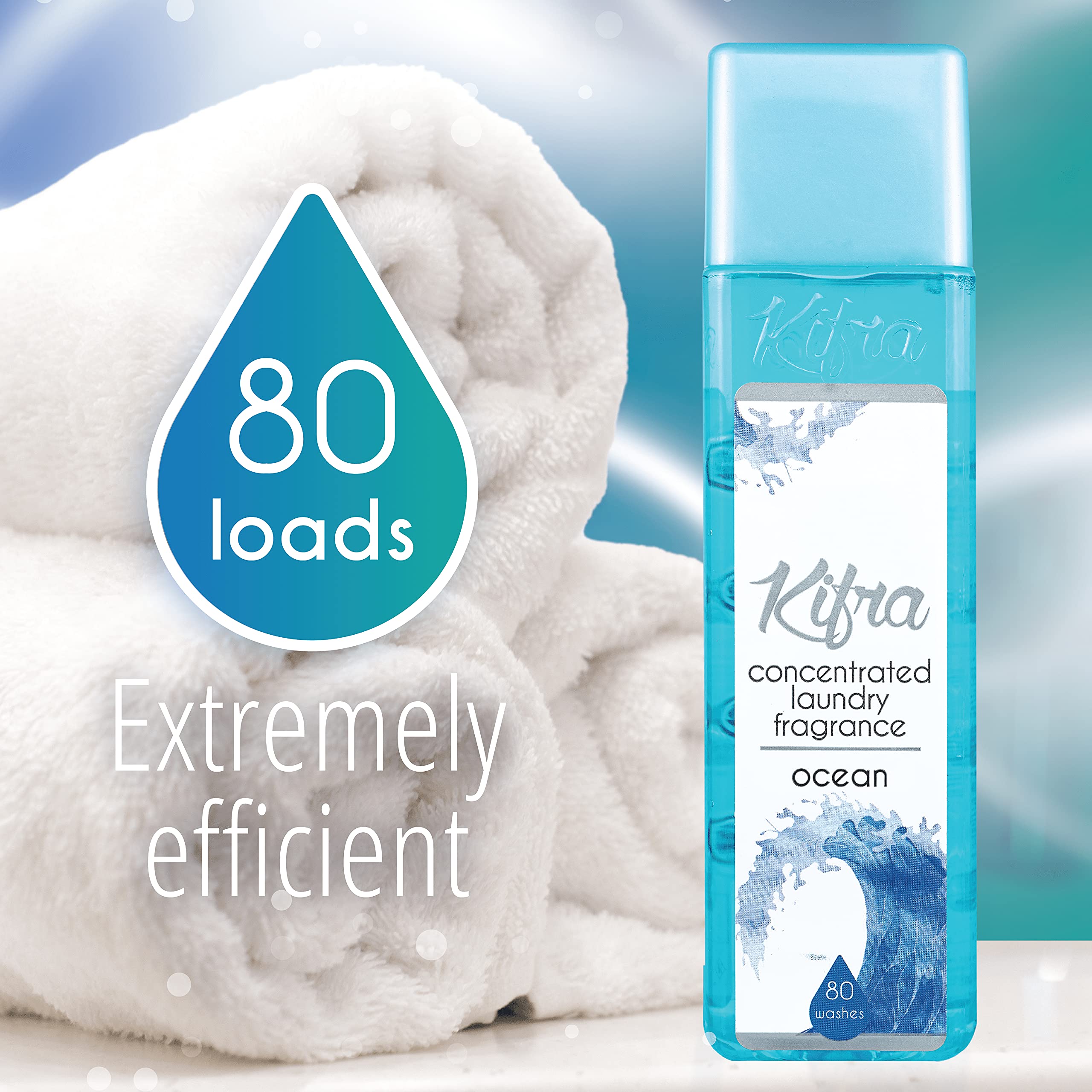 KIFRA OCEAN Perfume de Lavandería Concentrado 200ml 80 Ciclos de Lavado - 5
