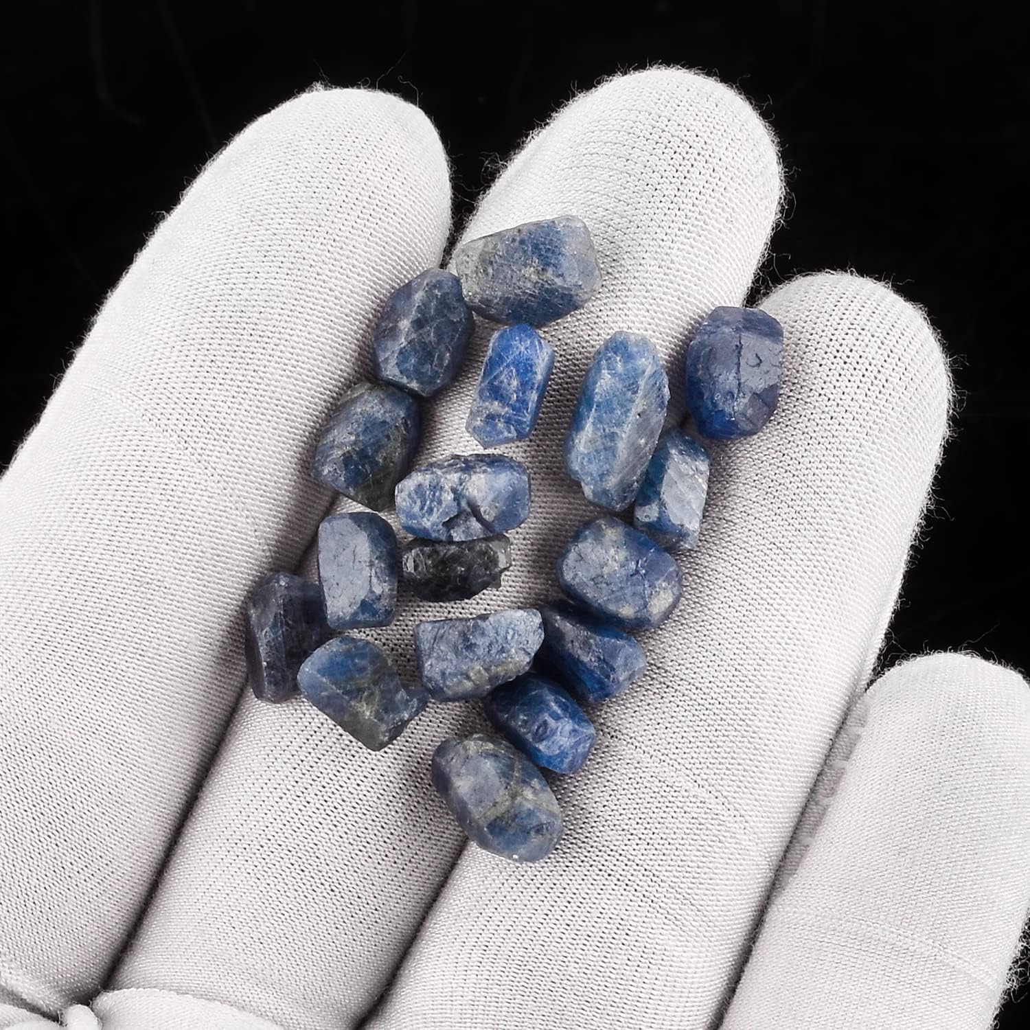 InfinityGemsArt 50 carats Natural Raw Blue Sapphire Cut Rough Stone, Tiny Rough Crystals for Jewelry Making, Wire Wrapping Wholesale Gemstone Lot, Healing Crystals, Birthstone Birthday DIY Gift - Image 6