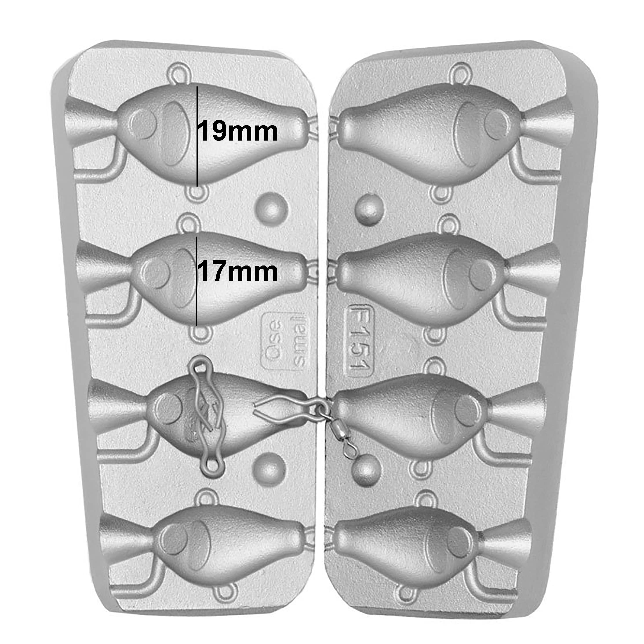 Spinner Bait Jig Moule pour pêche en mer et eau douce 16-20-24-30 g