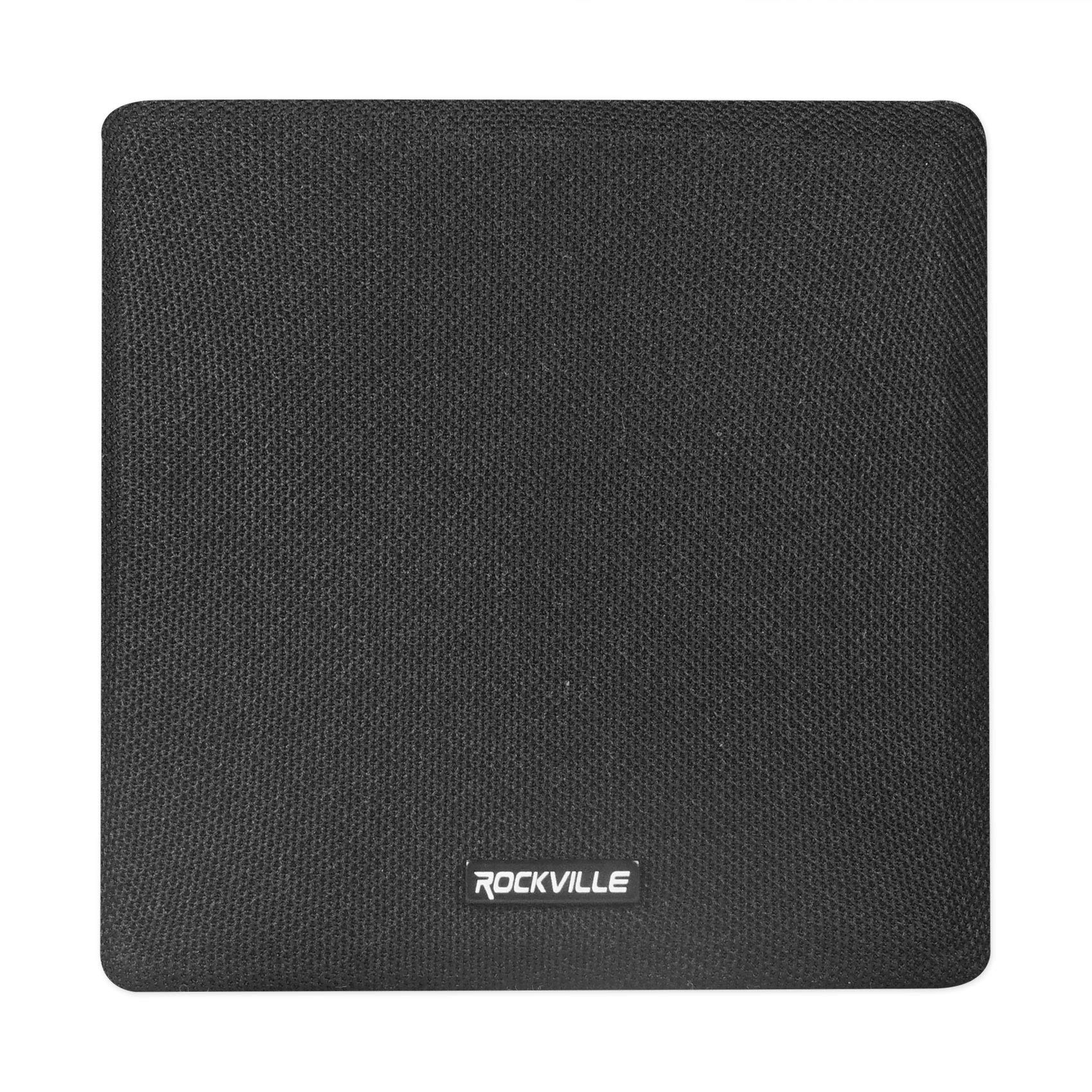 Rockville Cube Black Pair of 3.5" Black Home Theater Wall Speakers+Swivel Brackets