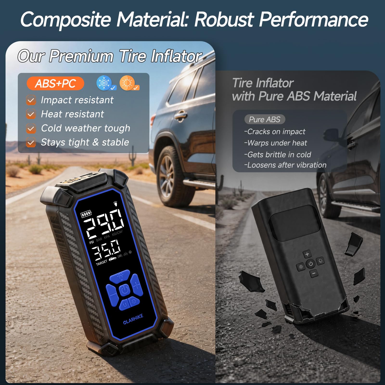 OlarHike Portable Tire Inflator - Fast & Powerful -13
