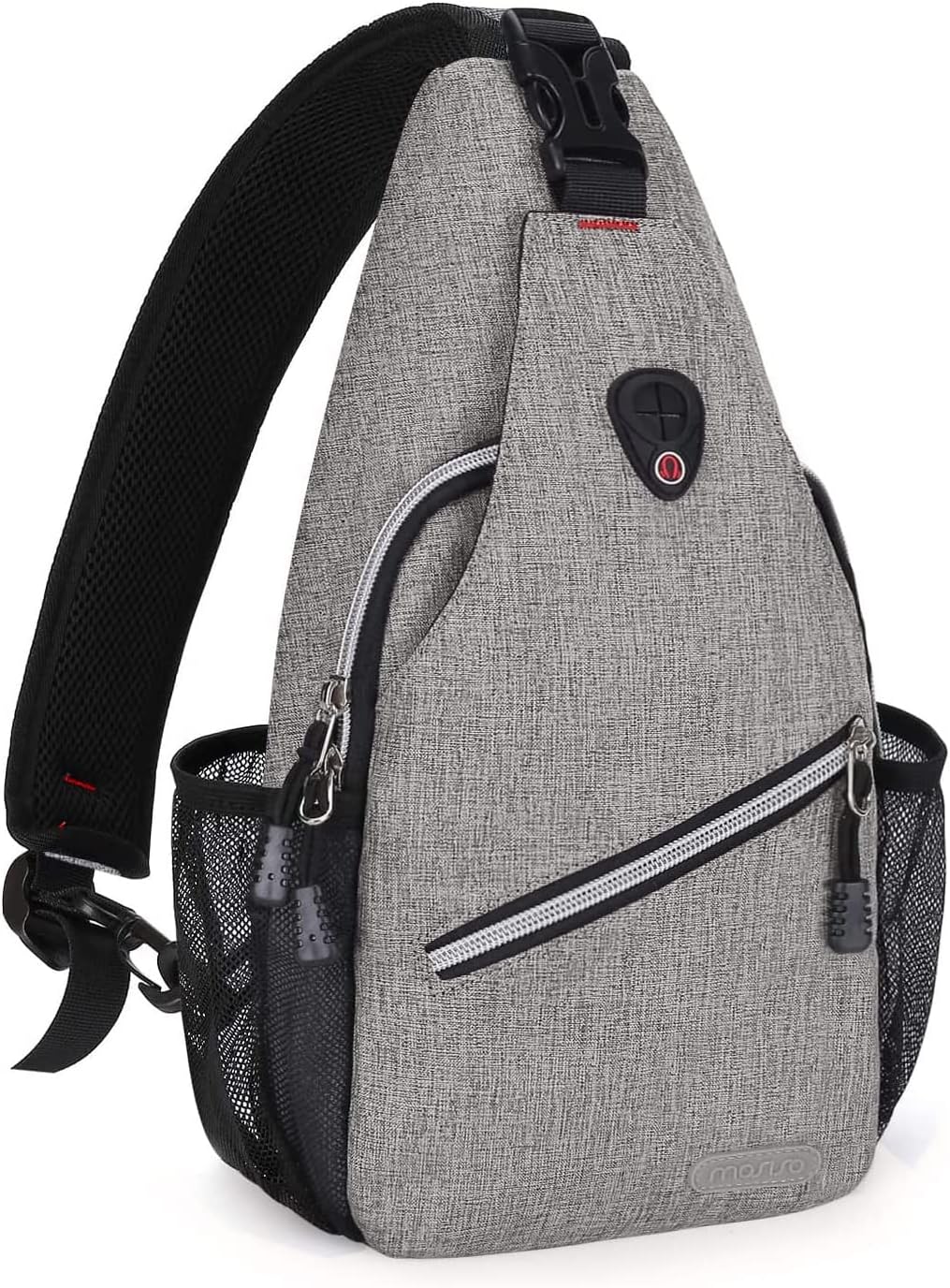 MOSISO Mini Sling Backpack,Small Hiking Daypack Travel Outdoor Casual Sports Bag, Gray